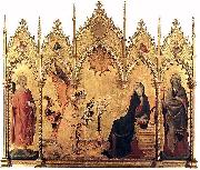 Simone Martini The Annunciation with St. Margaret and St. Asano, oil painting artist